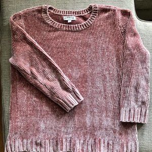 Orvis Pink SuperSoft Ribbed Sweater